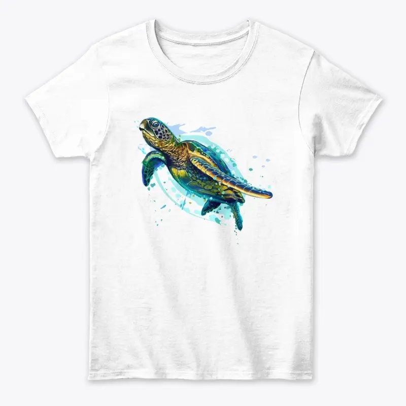 Sea Turtle Illustration 